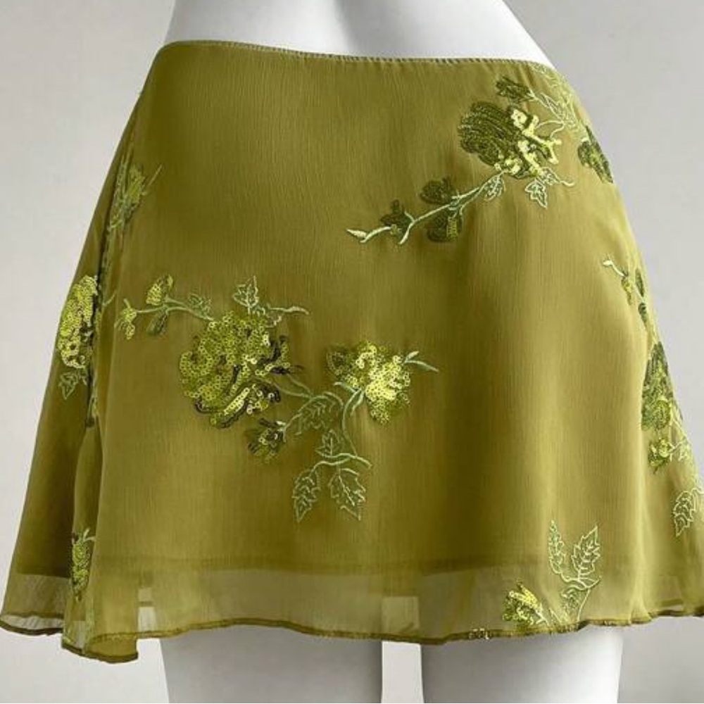 Fairy core y2k sequin skirt